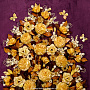 Панно янтарное "Цветы" 84х105 см, фотография 3. Интернет-магазин ЛАВКА ПОДАРКОВ