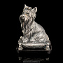 Бронзовая статуэтка "Собака Терьер", фотография 2. Интернет-магазин ЛАВКА ПОДАРКОВ