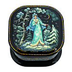 0036273 Лаковая миниатюра Шкатулка "Снегурочка" 05*05 см 64,61