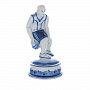 Статуэтка "Баскетболист" Гжель, фотография 5. Интернет-магазин ЛАВКА ПОДАРКОВ