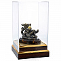 Статуэтка из бронзы и янтаря "Деловой китайский дракон", фотография 2. Интернет-магазин ЛАВКА ПОДАРКОВ