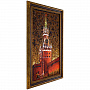 Картина янтарная "Спасская башня ночью" 40х60 см, фотография 2. Интернет-магазин ЛАВКА ПОДАРКОВ