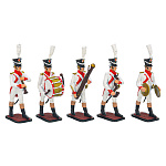 Оловянная миниатюра. Набор солдатиков "Оркестр гренадеров"