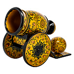 11410 Хохлома ПОДСТАВКА ПОД БУТЫЛКУ "Пушка" 