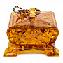 Шкатулка из янтаря квадратная "Скорпион", фотография 3. Интернет-магазин ЛАВКА ПОДАРКОВ