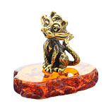 0045869/1452 Сувенир Кошечка Подмигивающая Сувенир (коньячный)