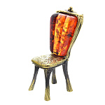 0047615/1183 Сувенир Стул Резной Сувенир (коньячный)