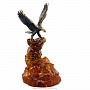 Скульптура на подставке из янтаря "Орел", фотография 3. Интернет-магазин ЛАВКА ПОДАРКОВ