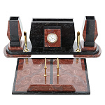 0053719/0075  Нат.камень Письменный прибор 400*110*130 подставка 270*110*30