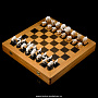 Шахматы с фигурами из кости мамонта "Противостояние", фотография 1. Интернет-магазин ЛАВКА ПОДАРКОВ