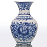 архив8212 Гжель ВАЗА БОЛЬШАЯ в ассортименте