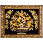 Картина янтарная "Цветы" 60х80 см