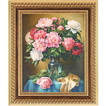 Картина репродукция "Пионы" 47 х 39 см