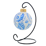 Елочный шар с ручной росписью "Гжель. Жар-птица"