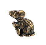 200743 Сувенир ДЛЯ КОШЕЛЬКА "МЫШЬ ДЕНЕЖНАЯ с рублем" в упак Бронза 