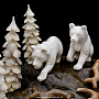 Скульптура из кости "Семья медведей", фотография 3. Интернет-магазин ЛАВКА ПОДАРКОВ
