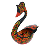 93841  Хохлома Братина "Лебедь" без ковш, 17*11*23 см