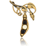 0045108/2018.4 Брошь Горошек (комбинированный)