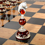 Шахматы из карельской березы с янтарными фигурами, фотография 13. Интернет-магазин ЛАВКА ПОДАРКОВ
