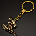 0019210 Бронза БРЕЛОК "ЛЫЖНИК" (522)