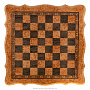 Шахматы из карельской березы с фигурами из янтаря 46х46 см, фотография 11. Интернет-магазин ЛАВКА ПОДАРКОВ