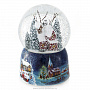Стеклянный шар "Свет в окошках" со снегом, фотография 4. Интернет-магазин ЛАВКА ПОДАРКОВ