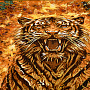Картина янтарная "Свирепый тигр" 60х80 см, фотография 3. Интернет-магазин ЛАВКА ПОДАРКОВ