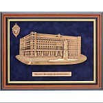 10476 Гальванопластика Плакетка "Москва. Площадь Дзержинского"ПЛ-39