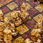 Шахматы с инкрустацией и фигурами из янтаря "Камелот" 45х45 см, фотография 8. Интернет-магазин ЛАВКА ПОДАРКОВ