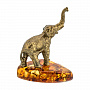 Статуэтка с янтарем "Слоненок", фотография 3. Интернет-магазин ЛАВКА ПОДАРКОВ