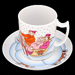 0028671/81.22648.00.1 ЛФЗ БОКАЛ+БЛЮД./КРШ Снежное утро"Веселая тройка"380мл ТН1