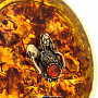 Круглая шкатулка из янтаря "Знак зодиака Водолей", фотография 5. Интернет-магазин ЛАВКА ПОДАРКОВ