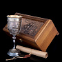 Кубок из латуни и меди "Фрегат" в подарочной деревянной шкатулке, фотография 12. Интернет-магазин ЛАВКА ПОДАРКОВ