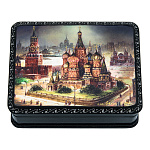0076069 ШКАТУЛКА с росписью "МОСКВА"11*9*3,5 см 