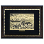 030141/30*40см Офорт черно-белый "Военно-морской флот"