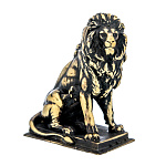 0065256 Бронза Скульптура ЛЕВ сидящий (подиум) ок.4*2*4,5см