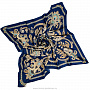 Платок шелковый "Русское золотное шитье", фотография 3. Интернет-магазин ЛАВКА ПОДАРКОВ