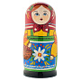 Матрешка "Традиционная с корзинкой" 5 мест, фотография 2. Интернет-магазин ЛАВКА ПОДАРКОВ