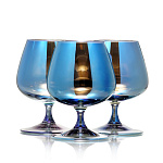   ГХСЗ RNLZ1812 Набор 3 БОКАЛА ДЛЯ БРЕНДИ 410 мл "ЛАЗУРИТ" (эталон)