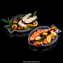 Набор тарелок для рыбы "FISH". 2 штуки, фотография 2. Интернет-магазин ЛАВКА ПОДАРКОВ