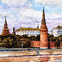 Картина "Московский Кремль" 30 х 25 см, фотография 3. Интернет-магазин ЛАВКА ПОДАРКОВ