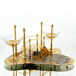  Златоуст НАБОР ДЛЯ МАРТИНИ (композиция с мостом). позолота,в П/У