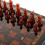 Шахматы-шашки янтарные "Амбассадор" 32х32 см, фотография 6. Интернет-магазин ЛАВКА ПОДАРКОВ