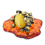 0045786/121 Сувенир Кот с сосиской на подставке Сувенир (комбинированный)