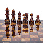 Шахматы с инкрустацией и фигурами из янтаря "Камелот" 45х45 см, фотография 3. Интернет-магазин ЛАВКА ПОДАРКОВ