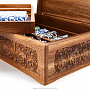 Покерный набор в ларце из мореного дуба "Москва", фотография 5. Интернет-магазин ЛАВКА ПОДАРКОВ