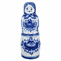 Штоф фарфоровый "Матрешка" 0,5 л. Гжель, фотография 4. Интернет-магазин ЛАВКА ПОДАРКОВ
