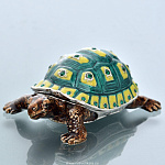 0023719 Традиции ФАБЕРЖЕ Сувенир-ШКАТУЛКА"ЧЕРЕПАХА" 3*5,5*8см В09-4