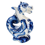  ГЖЕЛЬ Скульптура "ДРАКОН" мушу h=9 см