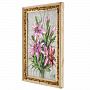 Панно в янтарной раме "Букет цветов" 27х18 см, фотография 1. Интернет-магазин ЛАВКА ПОДАРКОВ